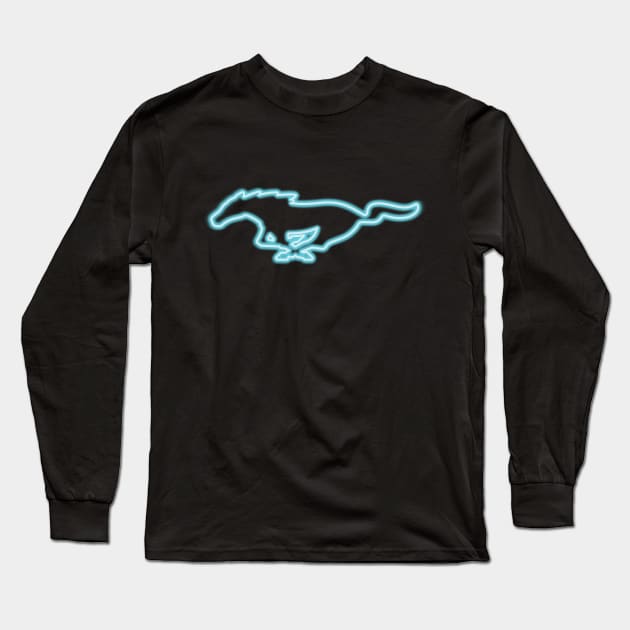 mach-e mustang Long Sleeve T-Shirt by cowtown_cowboy